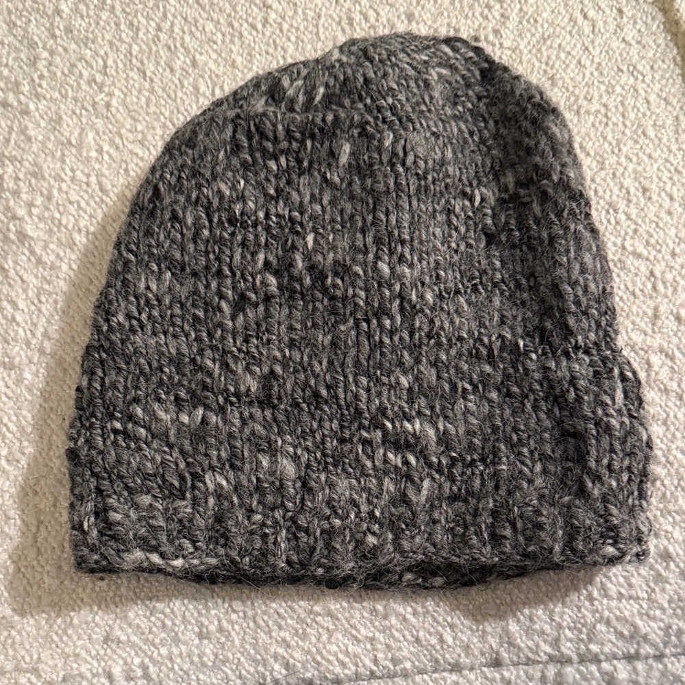 Gray Knit Beanie by Wilfred